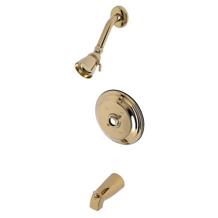 Kingston Brass KB3632TLH Tub & Shower Trim Only W/out Handle, Polished Brass KB3632TLH